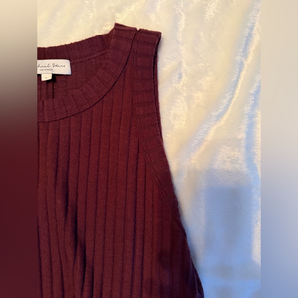 Michael Stars Sleeveless Burgundy Dress - Picture 5 of 11
